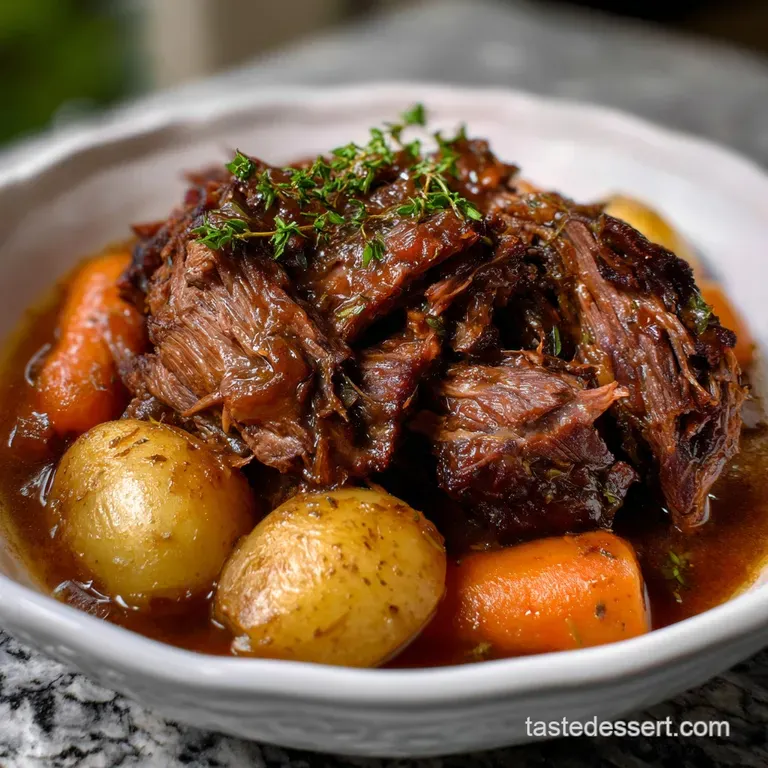 Tender, glistening pulled pork nestled on a bed of creamy, vibrant coleslaw. Juxtaposition of textures: soft meat, crisp s...