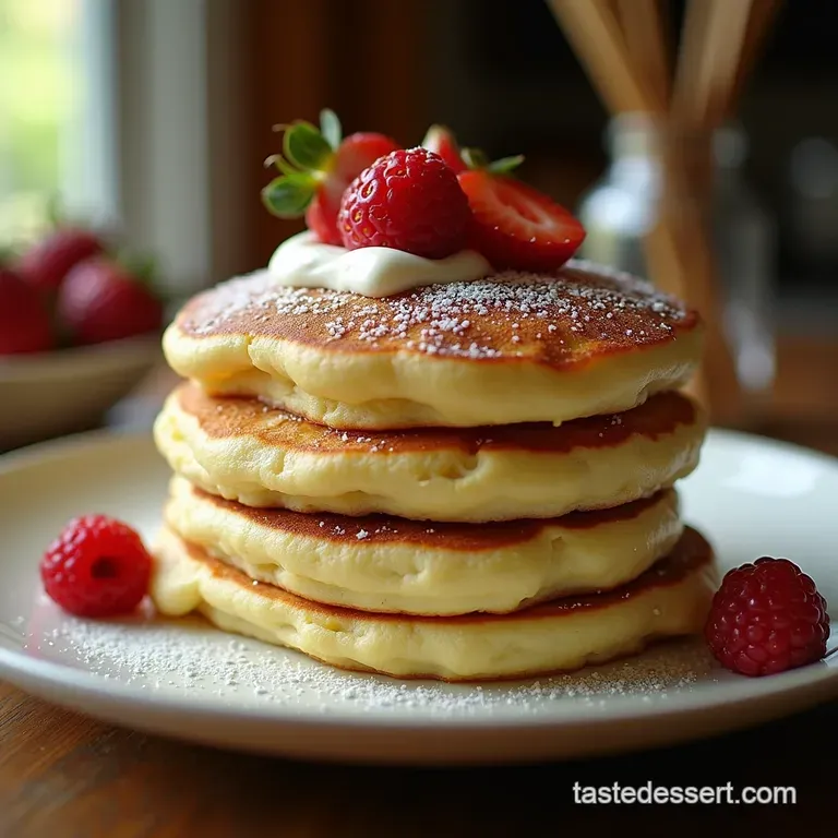 Cloud Nine Greek Yogurt Pancakes Tangy Thick and Perfectly Fluffy presentation