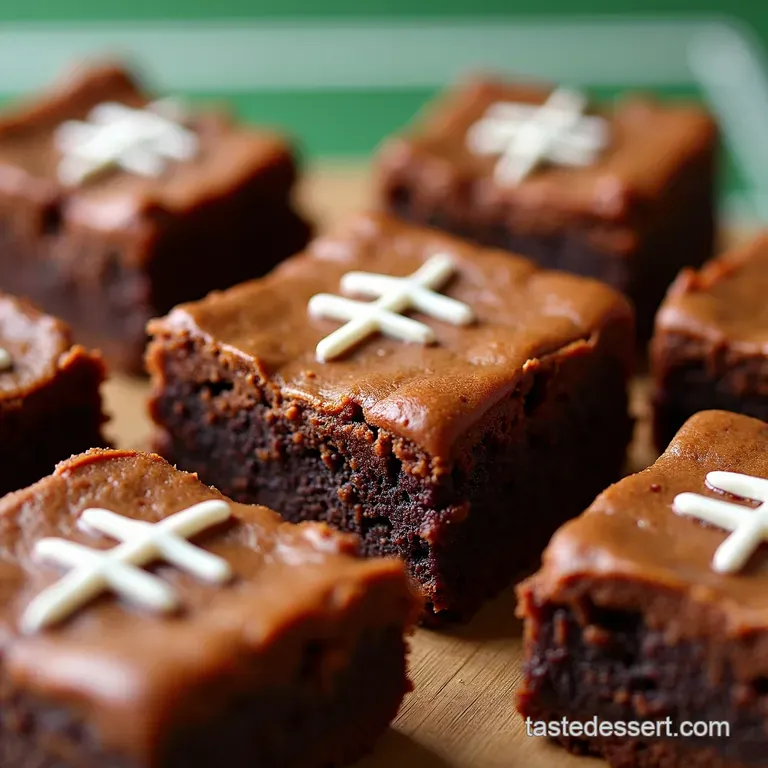 Game Day Touchdown Football Field Brownie Bars