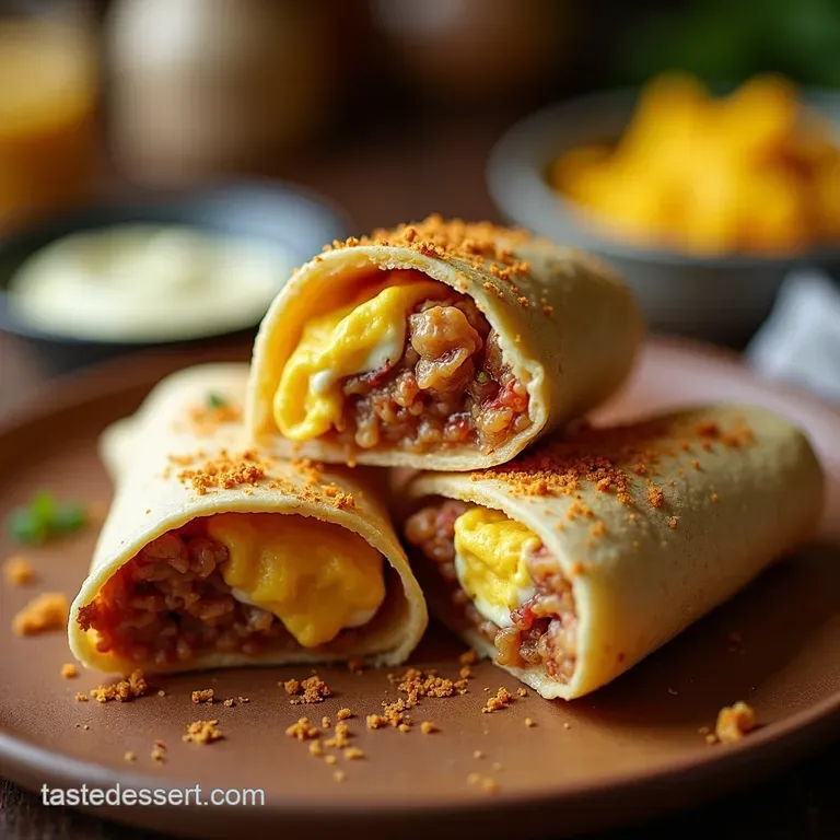 The No More Soggy Mornings Freezer Breakfast Burritos Makes a Dozen Heroes presentation