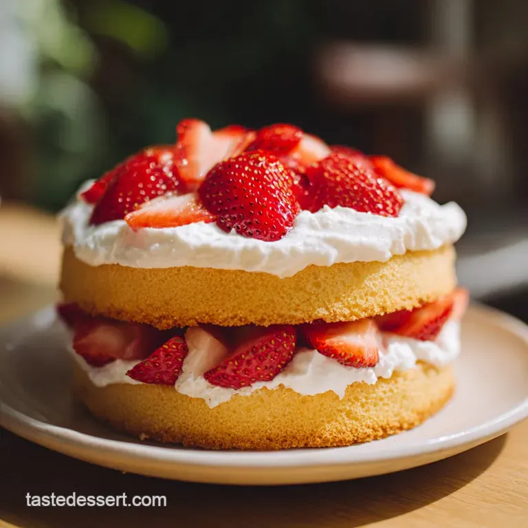 French Strawberry Cake: Light and Velvety