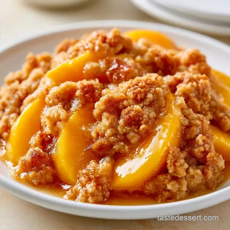 Peach Crisp: Warm and Buttery