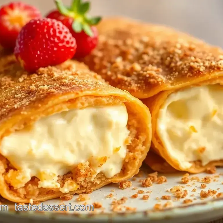 Fried Cheesecake Burrito Delight