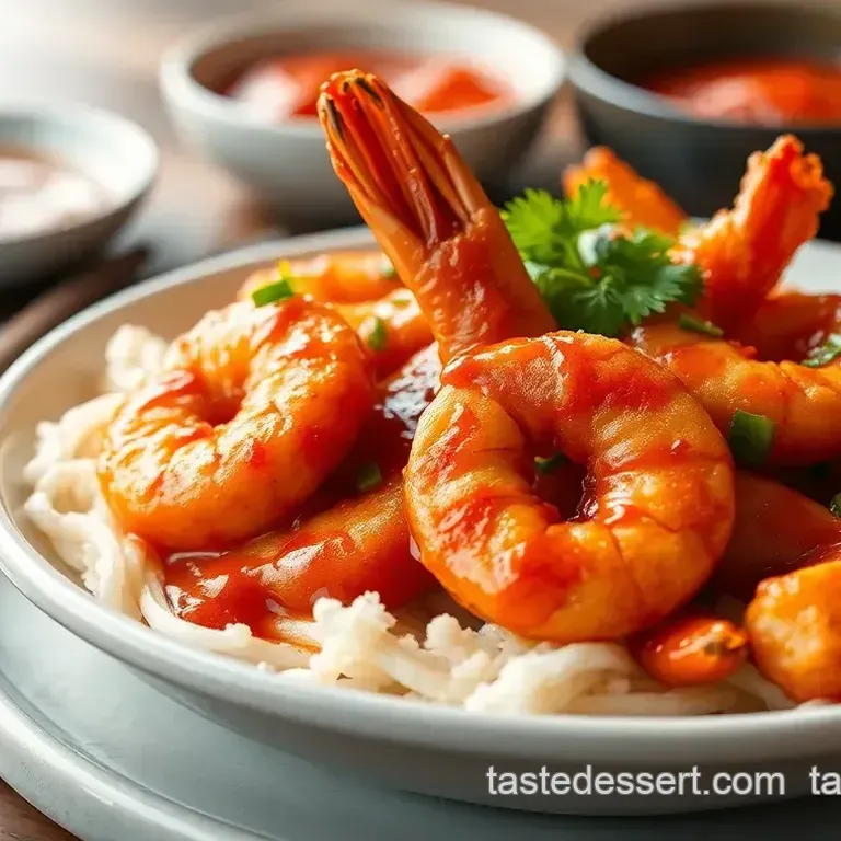Fried Shrimp with Spicy Boom Boom Sauce