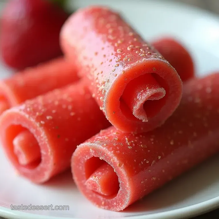 Seriously Fruity Homemade Strawberry RollUps Recipe