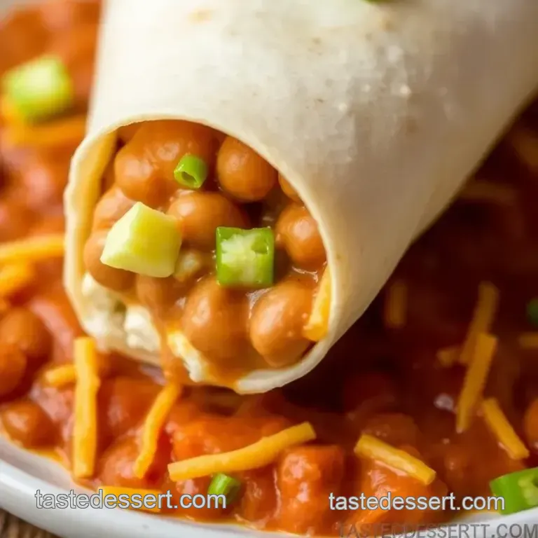 Fry Bean Cream Cheese Burritos presentation