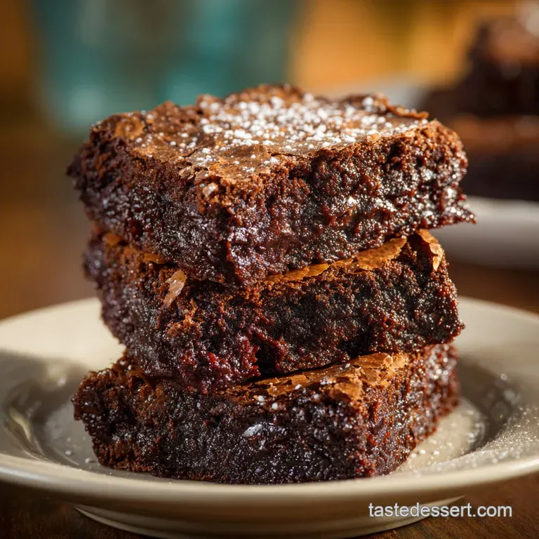 Fudgy Chewy Brownies: The Ultimate Recipe for a Glossy Crinkly Top