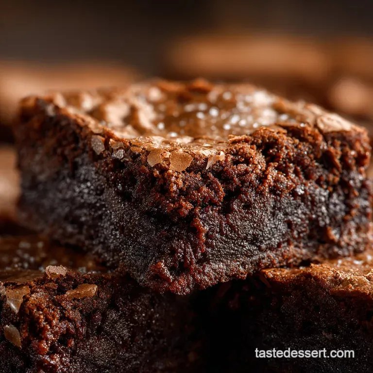 Homemade Brownies: Chefs Signature Fudgy Recipe with the Perfect Crinkle Top presentation
