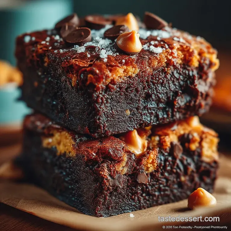 The Deep Dark Secret Ultimate Fudgy Brownies Swirled with Creamy Peanut Butter Chips