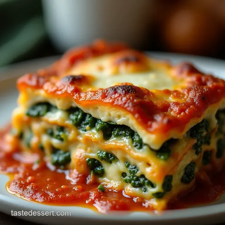 The Garden Gate Lasagna Light Vibrant Zucchini Ricotta Bake presentation