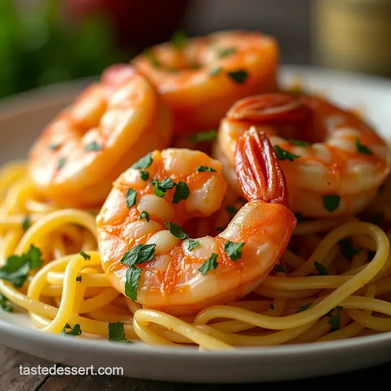 Garlic Butter Tiger Shrimp Scampi Done Right presentation