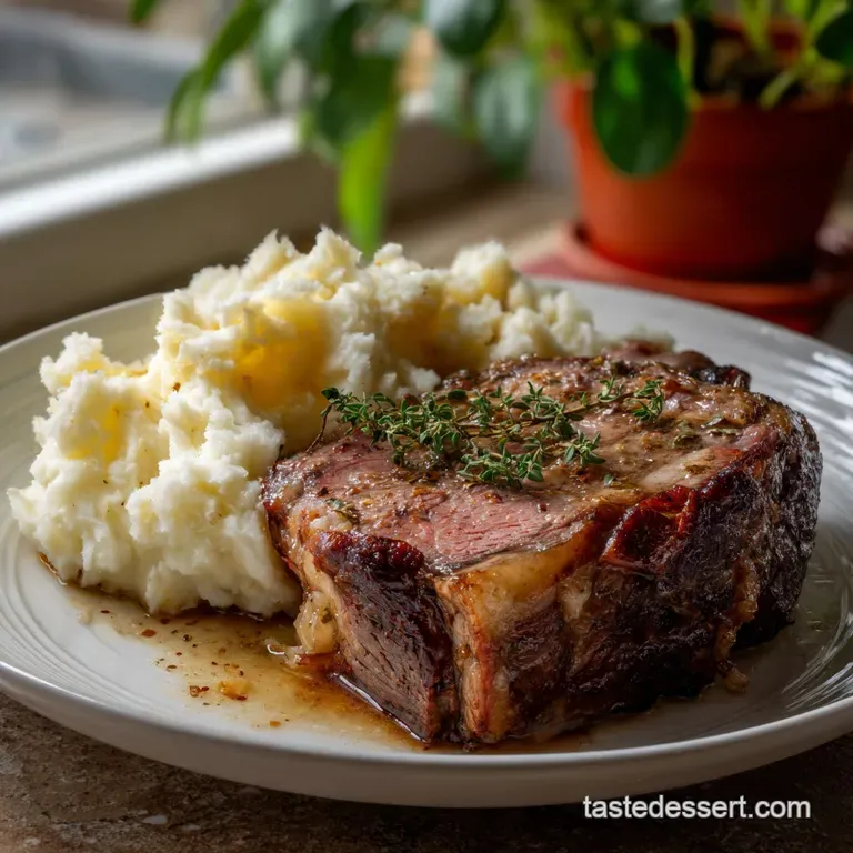 Prime Rib Side Dish with Garlic Mashed Potatoes