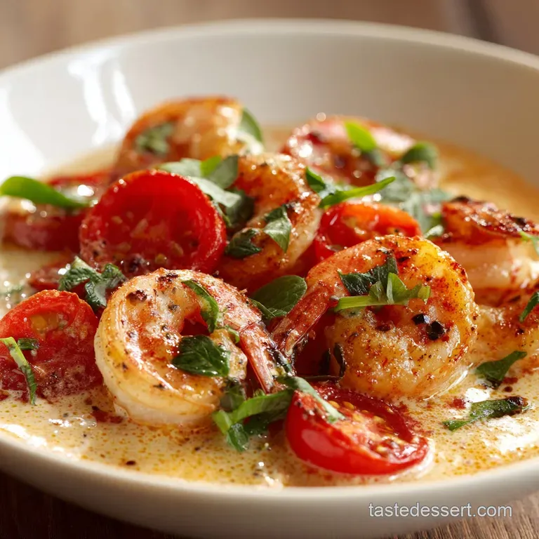 Garlic Shrimp in Coconut Milk Tomatoes and Cilantr: Restaurant-Quality in 25 Mins presentation