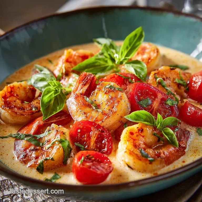 Garlic Shrimp in Coconut Milk Tomatoes and Cilantr: Restaurant-Quality in 25 Mins