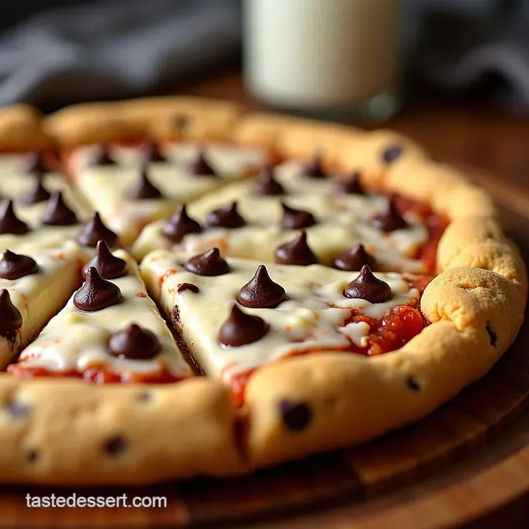 Giant Chocolate Chip Cookie Pizza Spectacular
