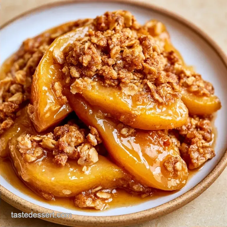 Ginger Pear Crisp with Oat Streusel