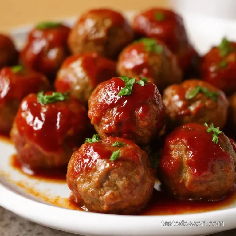 Glazed Cocktail Meatballs the Ultimate Party Bites presentation