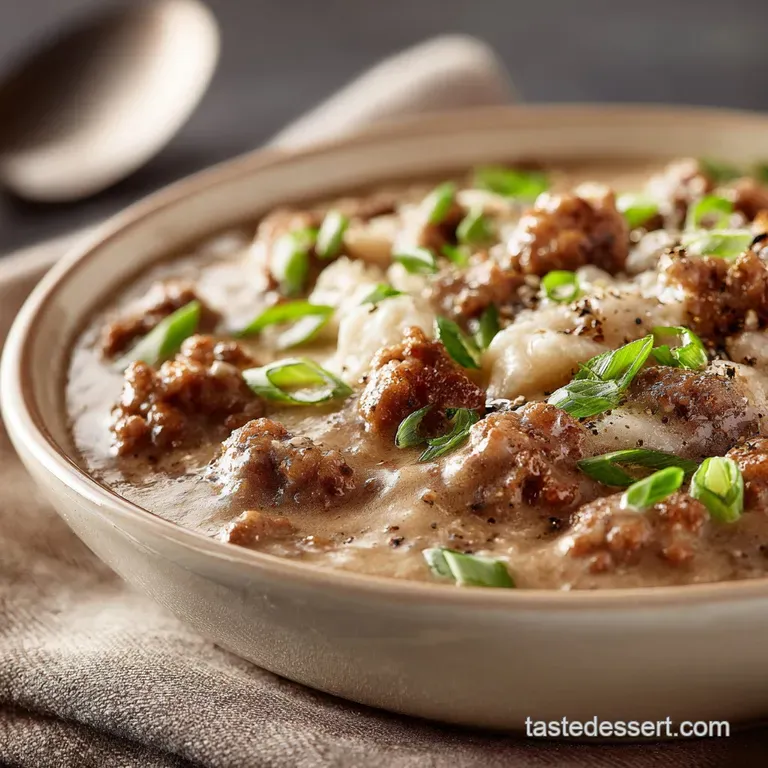 Gluten Free Country Sausage Gravy the Proper Rich Velvety Recipe presentation