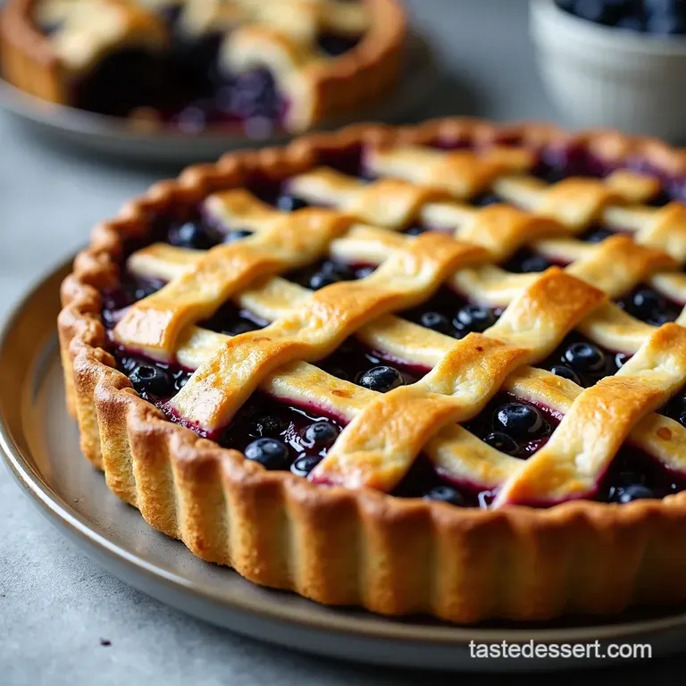 The Best Flaky Crust Blueberry Pie Recipe Summer Lattice Top