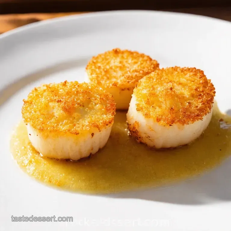 Golden Crispy PankoCrusted Baked Scallops