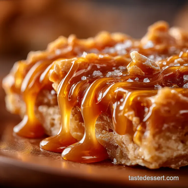 Golden Gooey Goodness Homemade Toffee Crunch presentation