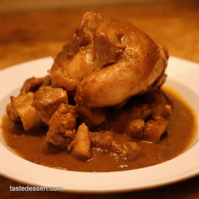Golden Roast Chicken with Rich Pan Gravy presentation