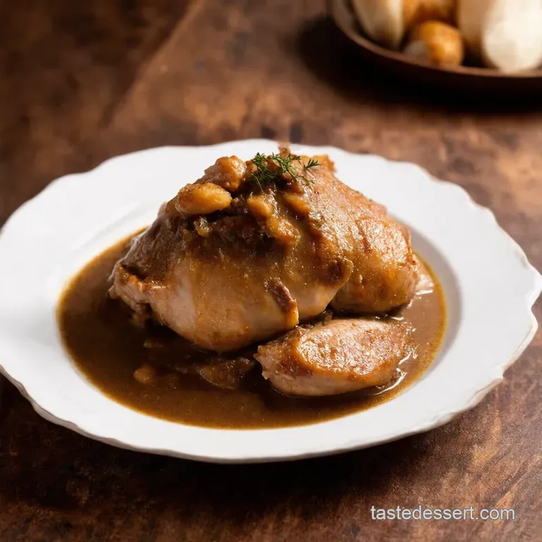 Golden Roast Chicken with Rich Pan Gravy