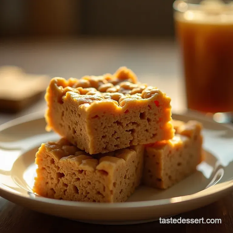 The Proper Chew Seriously Gooey Brown Butter Rice Krispie Treats presentation