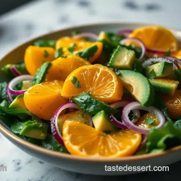 Green Orange and Avocado Salad with Citrus Vinaigrette