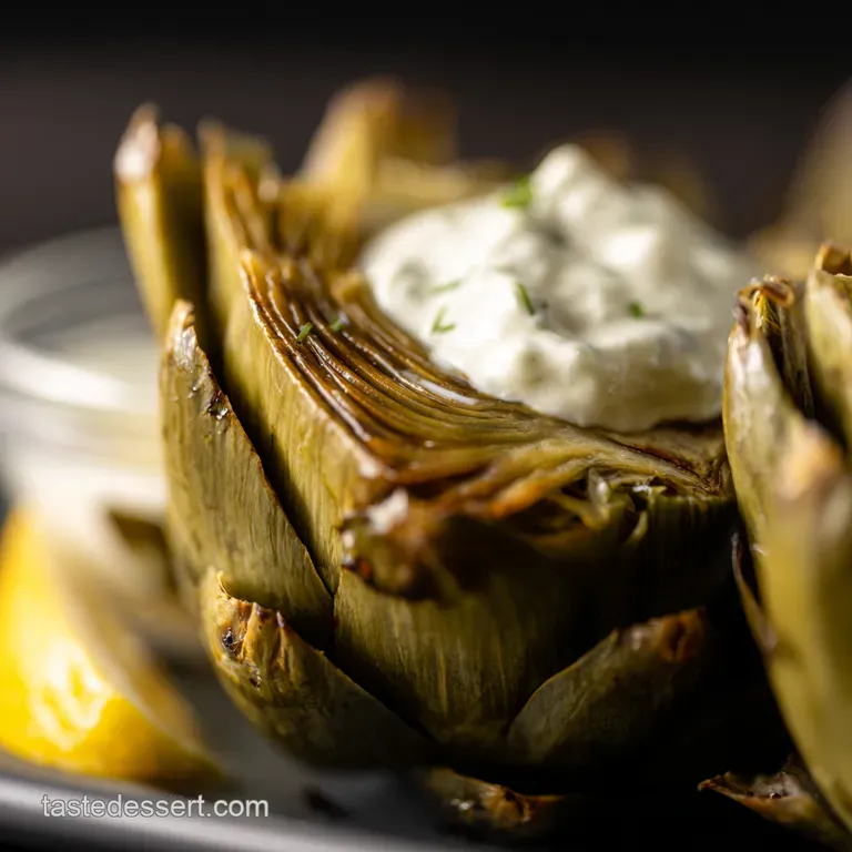Grilled Artichoke Recipe Zesty LemonGarlic Aioli Heaven