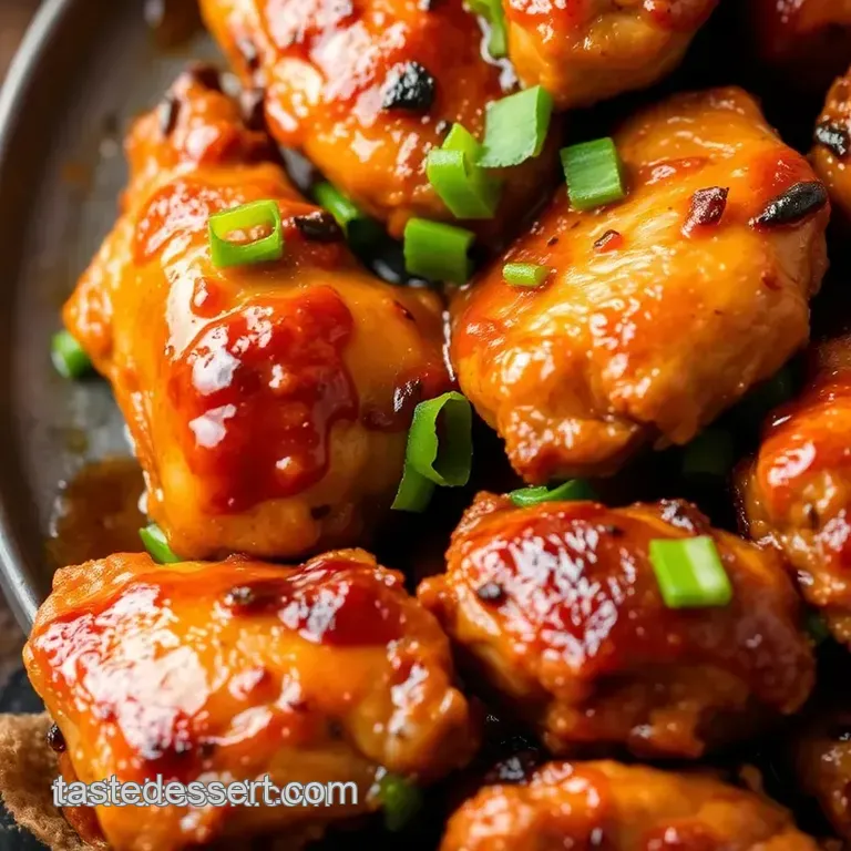 Grilled Boom Chicken: Spicy & Sweet Delight presentation