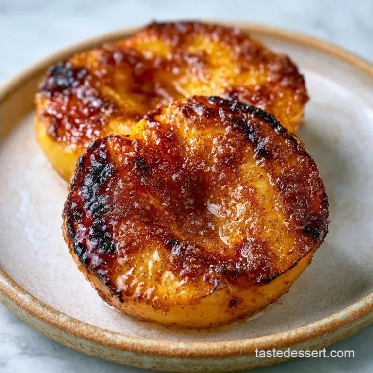 Caramelized Grilled Brown Sugar Peaches