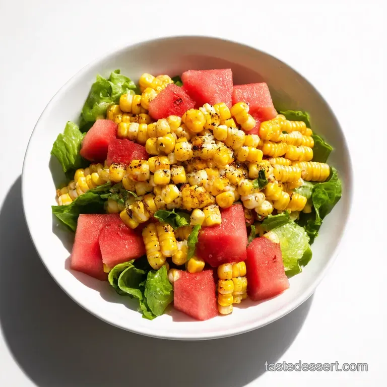Grilled Corn and Watermelon Salad with Feta and Mint