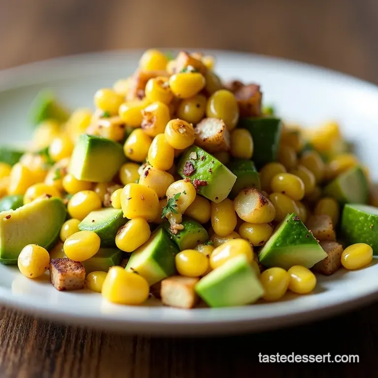 Grilled Corn Avocado Salad with LimeCilantro Dressing