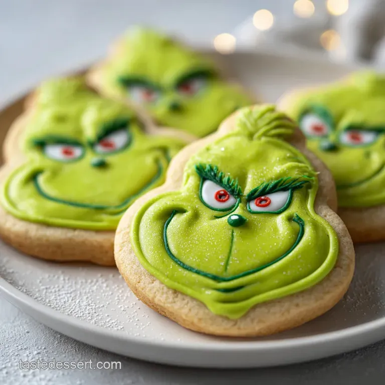grinch sugar cookies