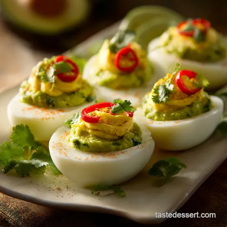 Guacamole Deviled Eggs: The Creamy Avocado Fiesta Appetizer