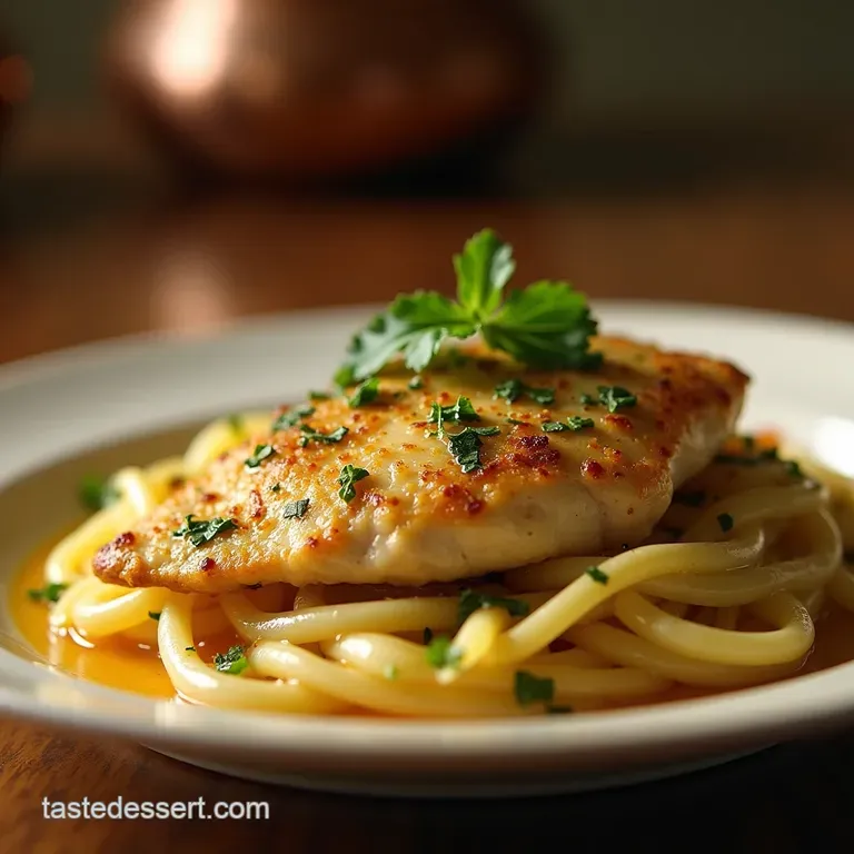 Healthy Chicken Piccata the Lighter Brighter Bistro Classic presentation