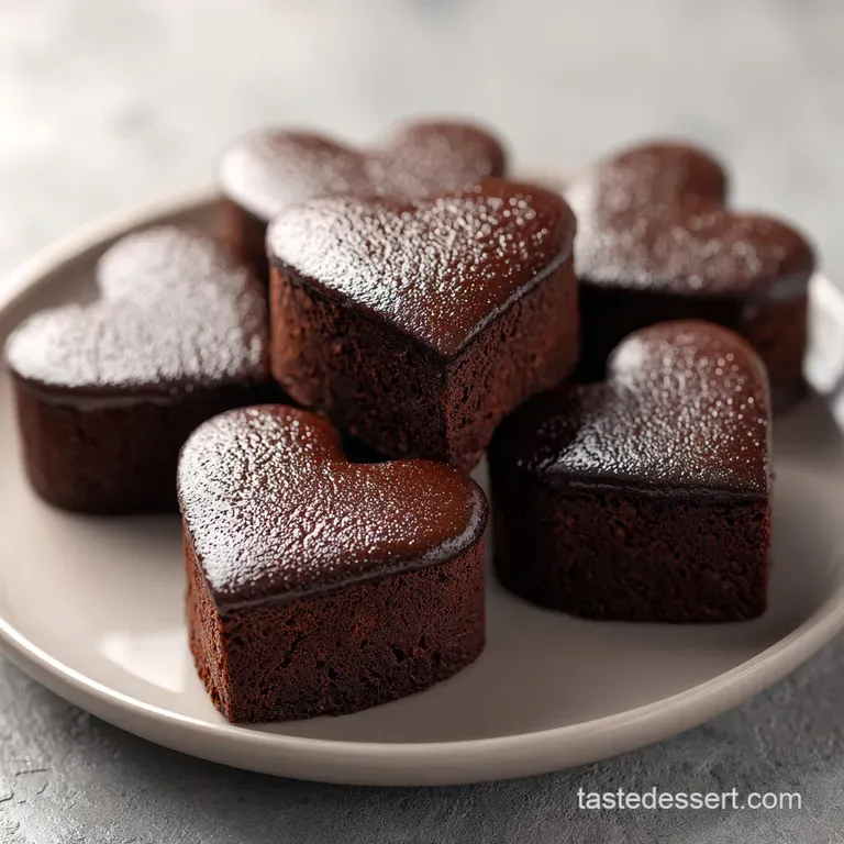 Fudgy Heart Shaped Brownies: Velvety and Rich