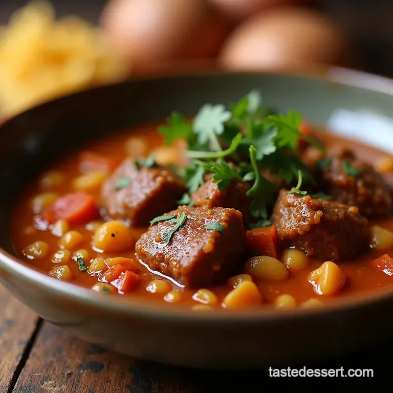 Hearty Beef Mince Lentil Stew a Proper Winter Warmer presentation