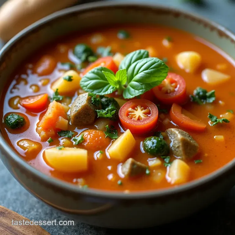 Hearty Garden Vegetable Soup Sopa de Verduras