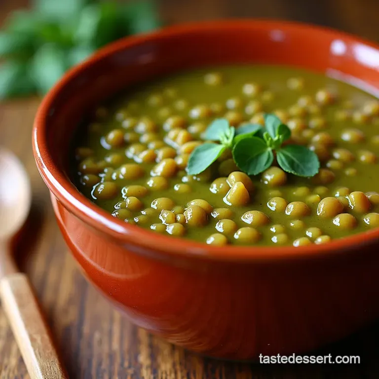 Hearty Green Lentil Soup a Bowl of Comfort presentation