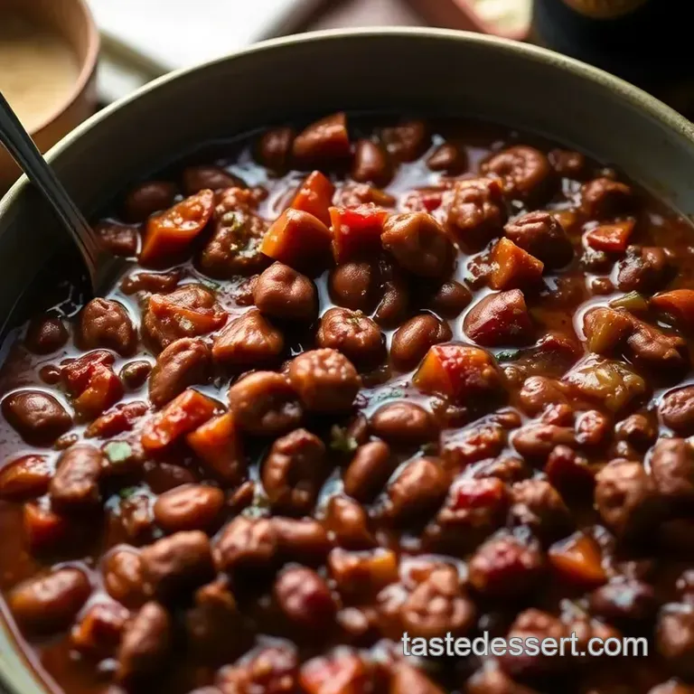 Hearty Guinness Stout Chili: A Rich Flavor-Packed Bowl! presentation
