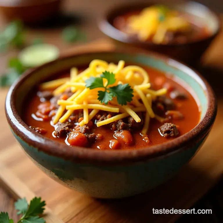 Hearty Happy Taco Soup Fiesta in a Bowl presentation