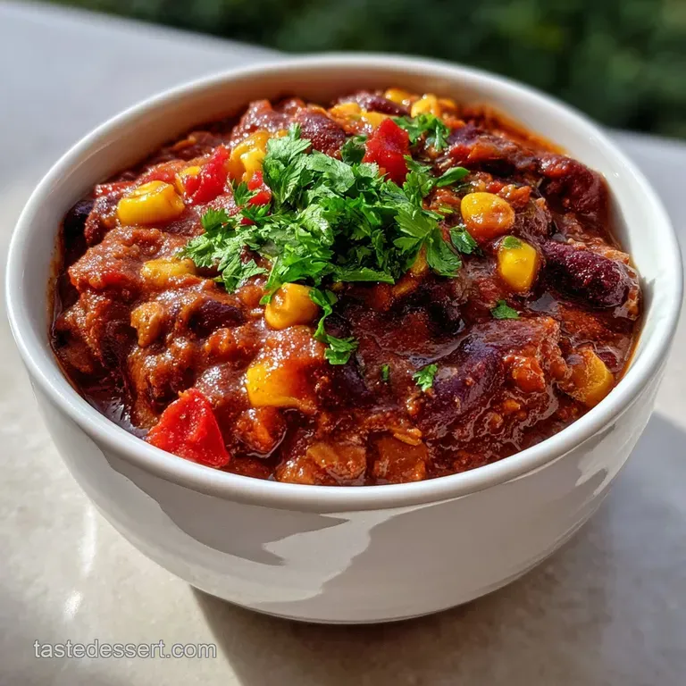 Vegetarian Chili: Hearty Instant Pot Smoky Flavor presentation