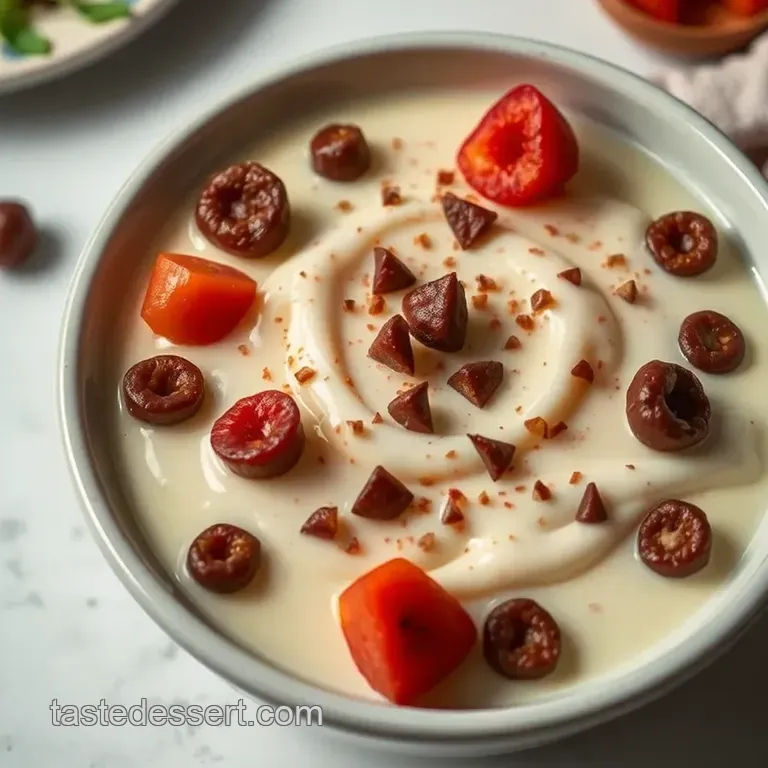 Heavenly Ashta Dessert presentation