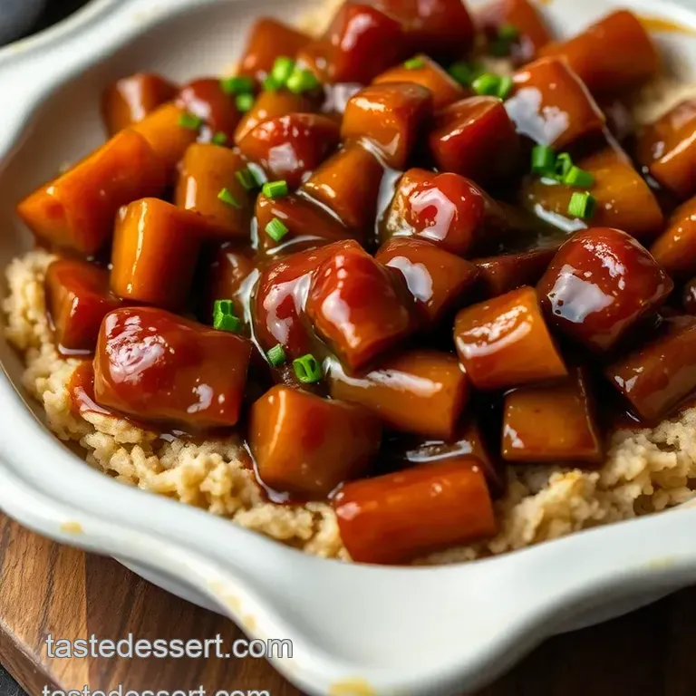 Heavenly Bourbon Glaze: Sweet & Smoky Finish presentation