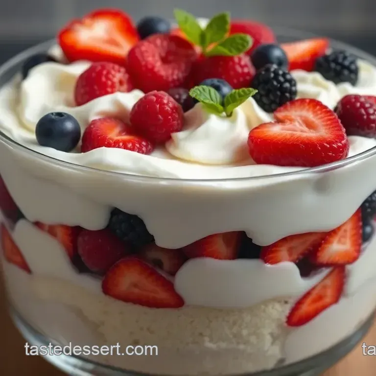 Easy Heavenly Angel Food Trifle Dessert: 5 Layers of Joy!