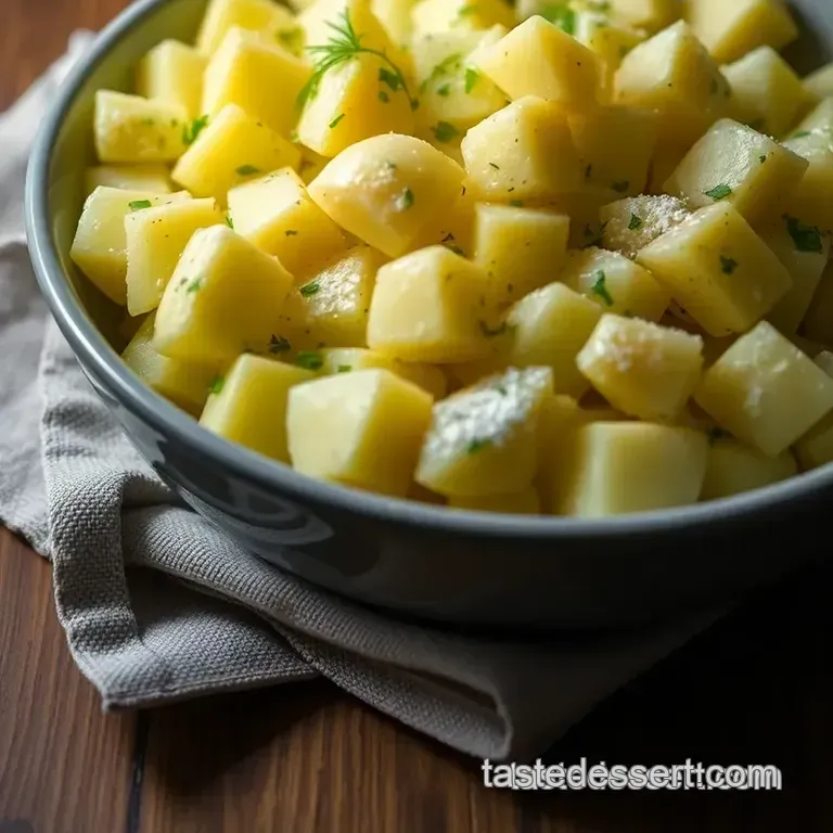 Her Majesty&#039 s Dill-ightful Potato Salad presentation