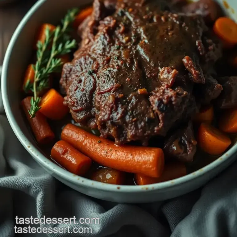 Herb and Spice Infused Pot Roast: A Comforting Classic presentation
