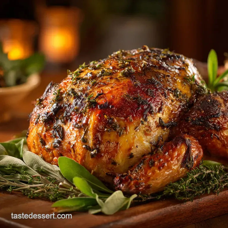 Herb Butter Turkey The Ultimate Roast with Crisp Skin and Infused Flavor